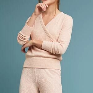 Anthropologie Saturday Sunday CloudFleece Wrap Sweater Top